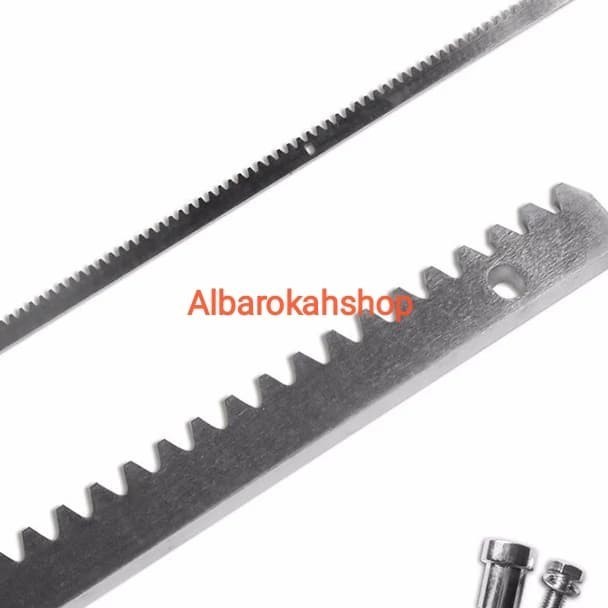 Gear track sliding gate
