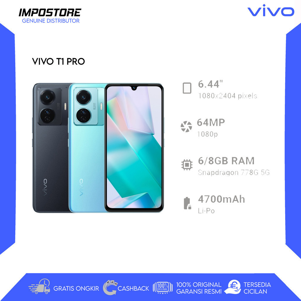 VIVO T1 PRO - 8/256GB - SNAPDRAGON 778 5G - REPACK