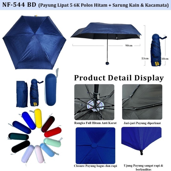 Payung Dompet / Payung Lipat Kacamata / Payung Lipat Polos