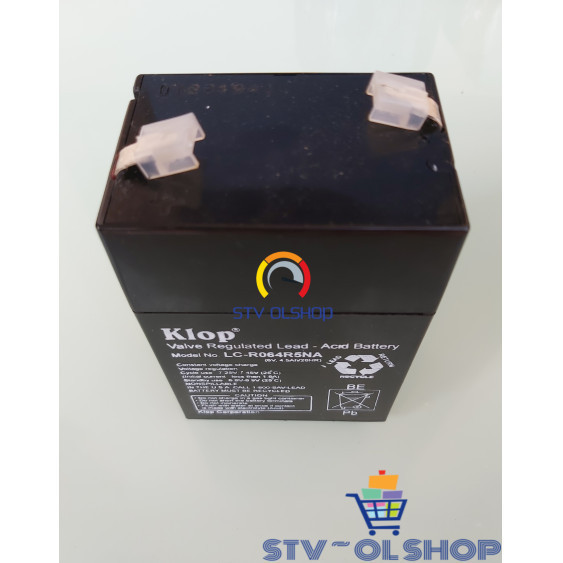 Accu Kering 6V / Aki Battery Kering 6V 4,5 Ah Klop