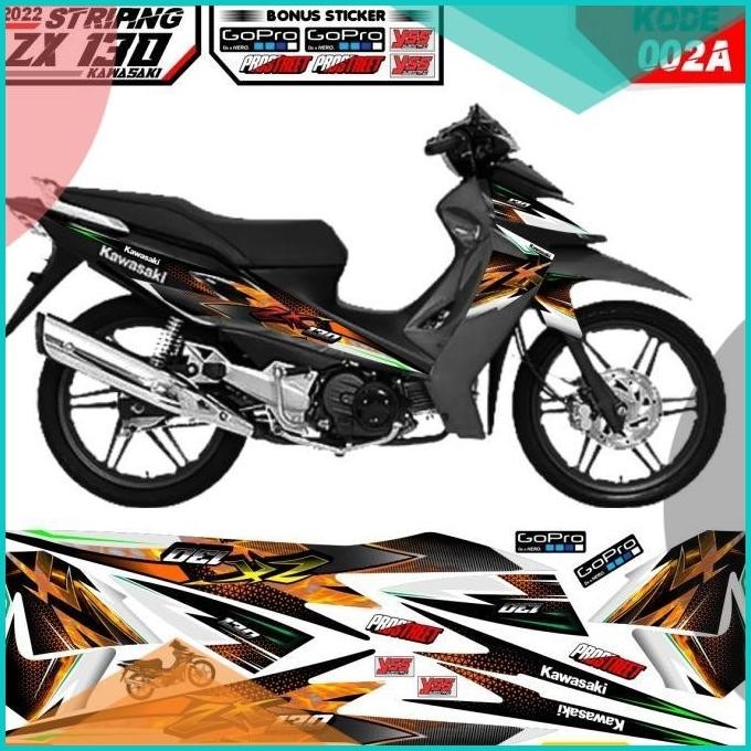 Striping Sticker Decal Kawasaki ZX130 striping kawasaki zx130 002 13m4