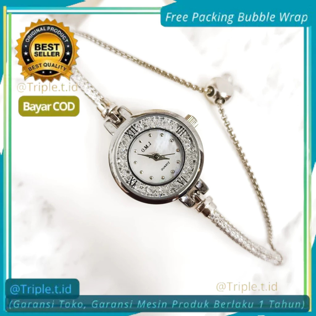 NEW COLLECION l OMJ, Jam Tangan Analog Wanita Watch Fashion original G037 Series