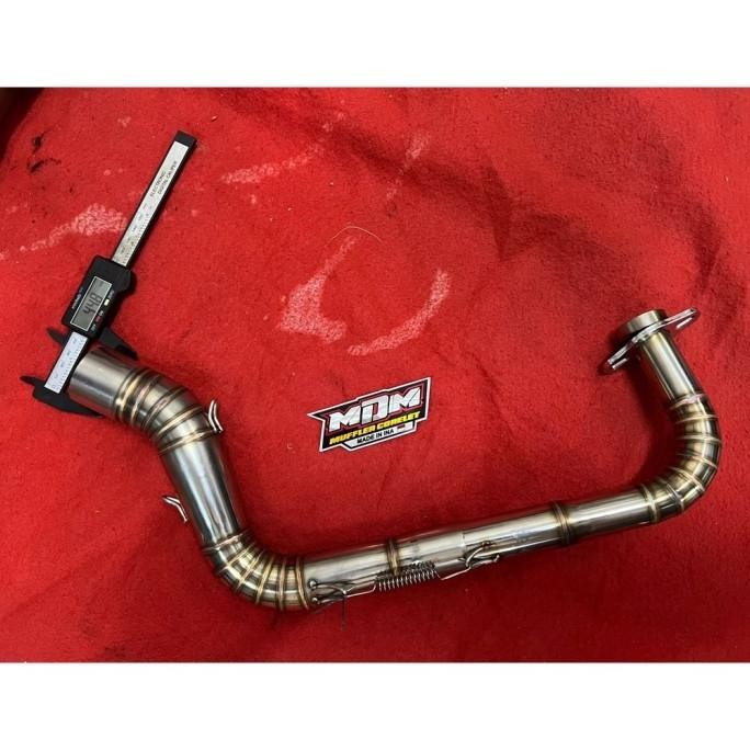 LEHERAN KNALPOT MIO SOUL KARBU UKURAN 28-45 CACING KOLONG / MDM ORI ;