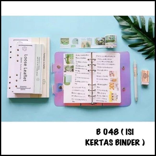 

TERBARU B048 ISI KERTAS BINDER BOOK | ISI 100 LEMBAR| BISA ISI ULANG !