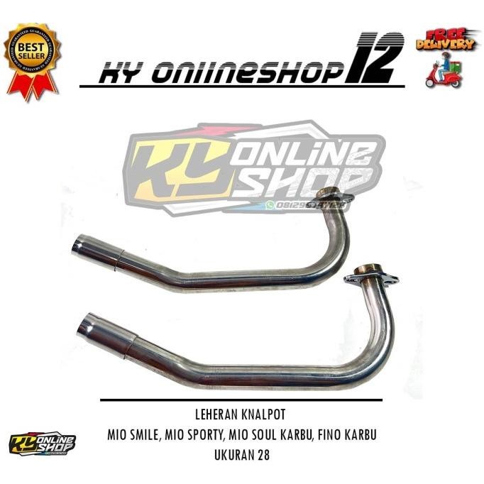 LEHERAN KNALPOT MIO SPORTY UKURAN 28 BENDING KOLONG / MDM ALL SPEK ORI