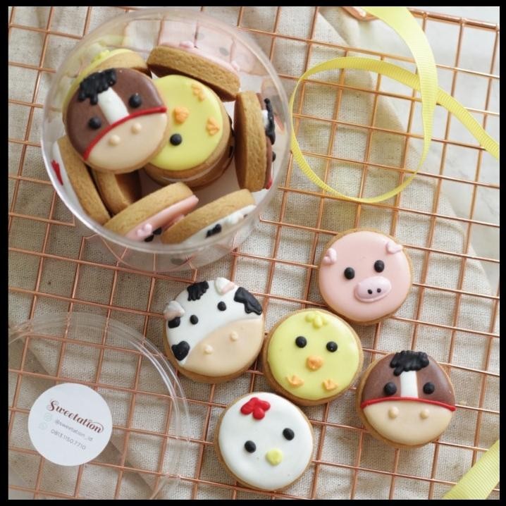 

TERBARU MINI BITES COOKIES DECOR ROYAL ICING (FARM) / KUKIS KERING / MAKANAN !!!
