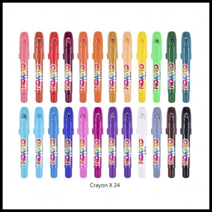 

BEST DEAL TOOKYLAND WASHABLE CRAYON ART 24 COLOR MEWARNAI MENGGAMBAR ALAT GAMBAR !!!!!!!