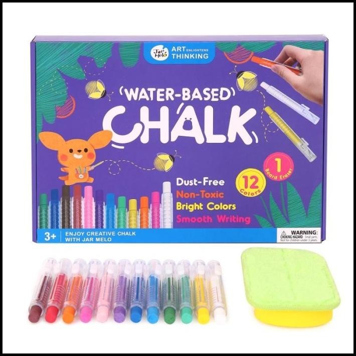 

TERBARU JOAN MIRO JAR MELO WATER BASED CHALK 12 COLOR DUSTLESS KAPUR ANTI DEBU