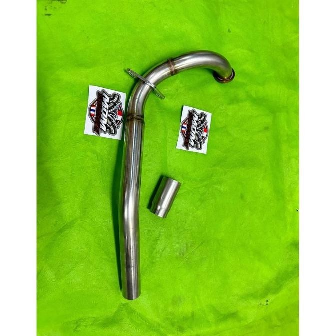 LEHERAN KNALPOT SCOOPY NEW UKURAN 26-28 BENDING ATAS / MDM ALL SPEK ;