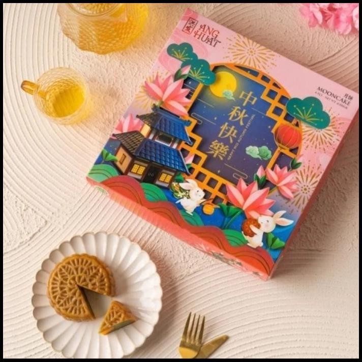 

DISKON MOONCAKE HALAL KUE BULAN ANG HUAT ISI 4 - BISA PILIH RASA - DISKON20% !!!!!!!