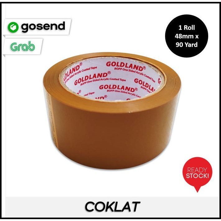 

GRATIS ONGKIR GOLDLAND LAKBAN COKLAT OPP 2 INCH / 48 MM X 90 YARD