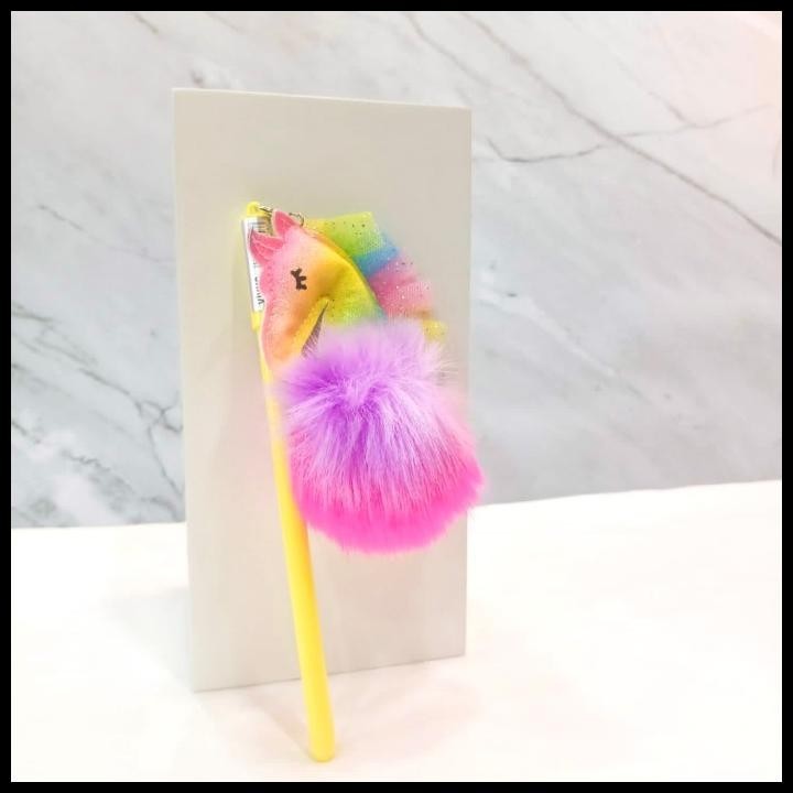 

TERBARU PULPEN POM POM UNICORN / PENA LUCU IMUT KOREAN GEL PEN BULU !!!!!