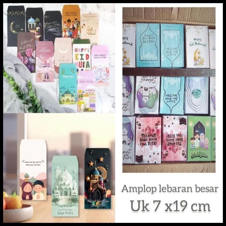 

TERMURAH AMPLOP LEBARAN HARI RAYA IDUL FITRI JUMBO PANJANG KOTAK ISI 50 LEMBAR !!!!