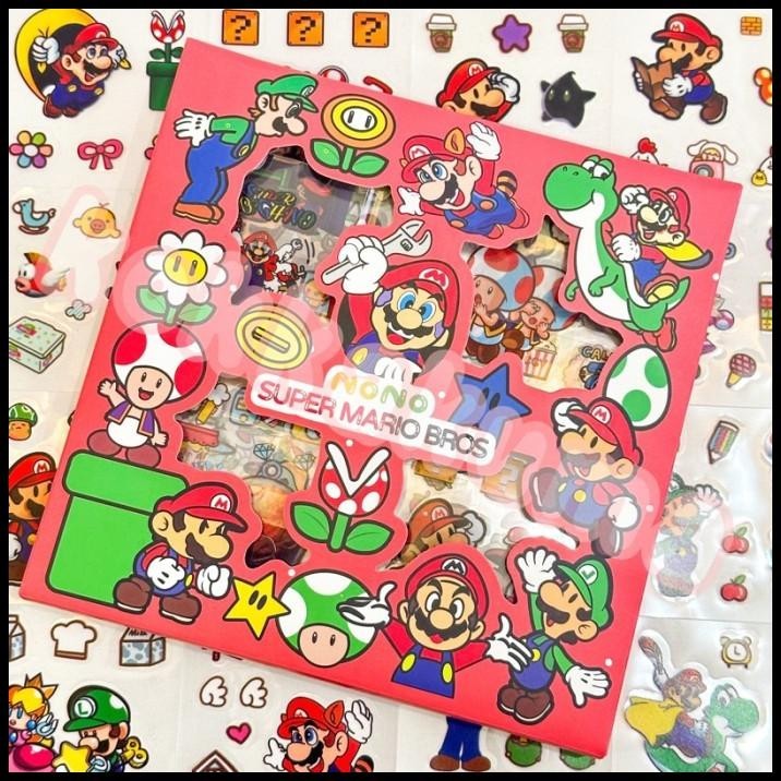 

TERBARU ( KKM ) SUPER MARIO BROS STICKER BOX NONO / MOMO 2D !!!!!!!