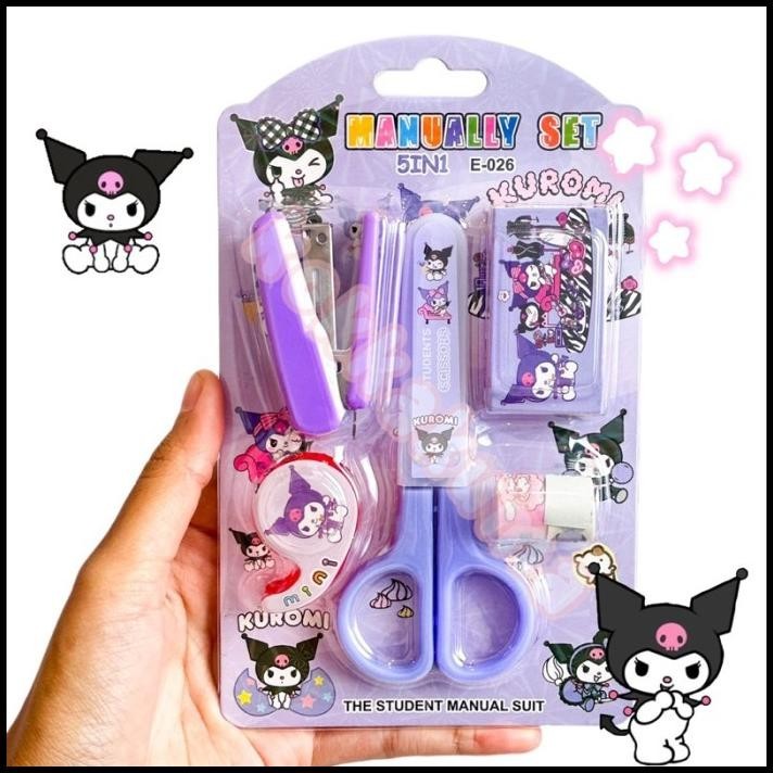 

HOT DEAL ( KKM ) SET ATK ALAT TULIS SET ANAK 5IN1 SANRIO !!!!!!!
