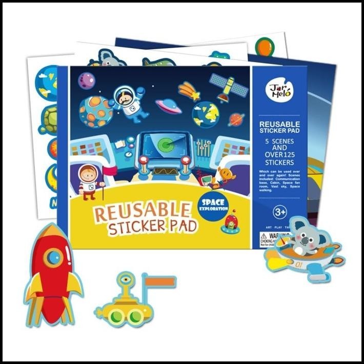

BEST DEAL JOAN MIRO REUSABLE STICKER PADS SPACE EXPLORATION !!!!!!