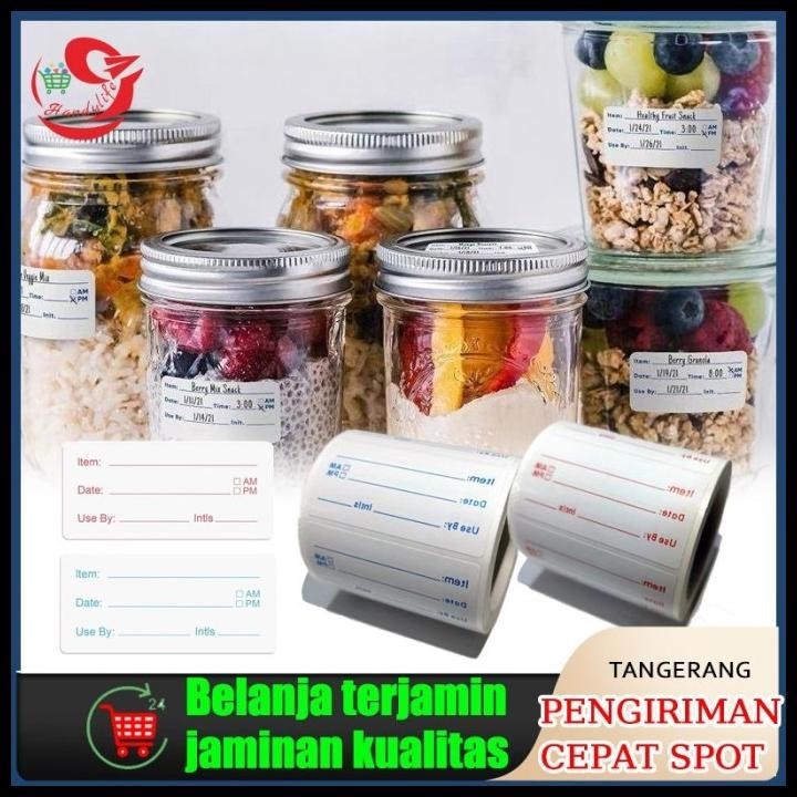 

BEST DEAL LABEL WATERPROOF STIKER TANGGAL KADALUWARSA LABEL PENYIMPANAN MAKANAN