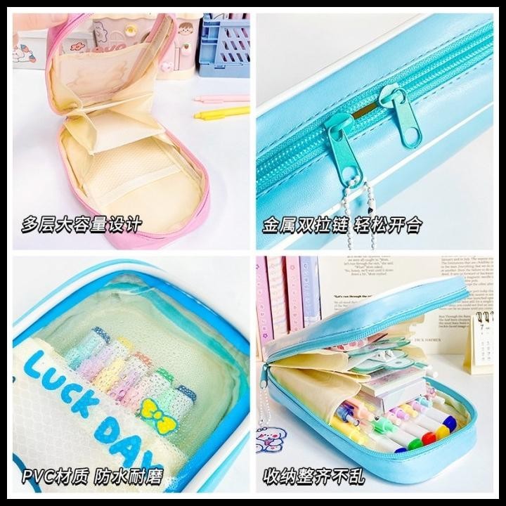 

BEST DEAL TEMPAT PENA LUCU TEMPAT PULPEN KAWAII KOREA STYLE BIG PENCIL ORGANIZER !!!