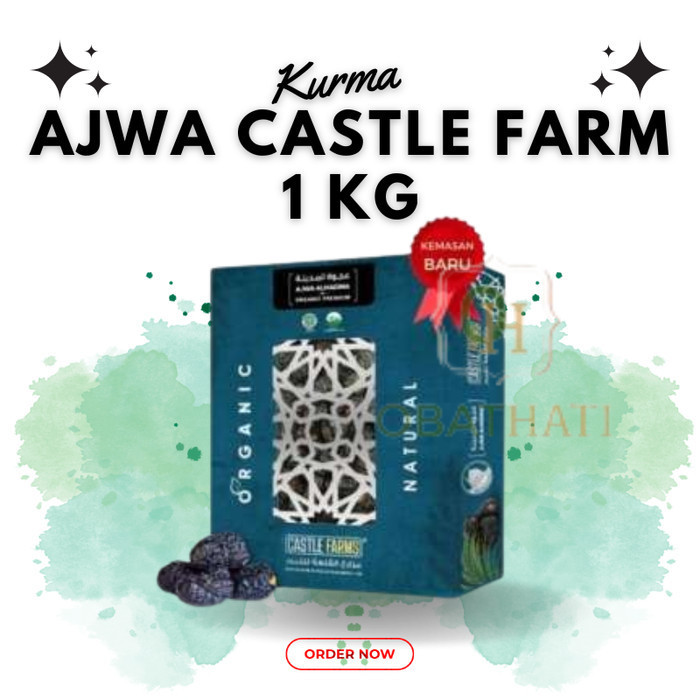 

Kurma Ajwa Castle Farm 1 Kg Premium organic / Kurma Ajwa Organik