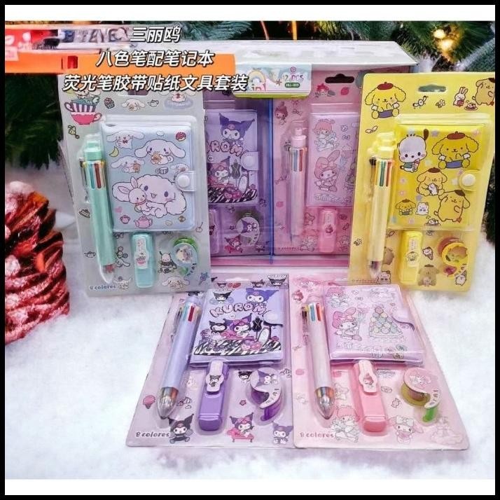 

DISKON NOTEBOOK 4IN1 BUKU DIARY AESTHETIC SANRIO ALAT TULIS PERLENGKAPAN ANAK BUKU MEMO MINI KARAKTER KUROMI CINNAMOROLL MELODY BISA UNTUK HADIAH