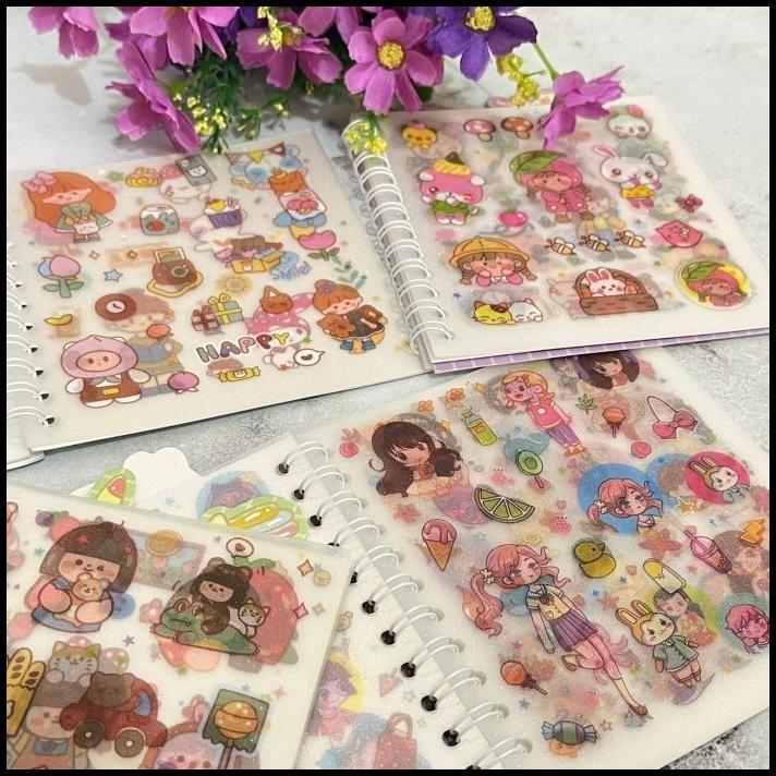

TERMURAH BUKU SPIRAL ISI STICKER GEMES CUTE ISI 20 LEMBAR READY 4 WARNA !!!