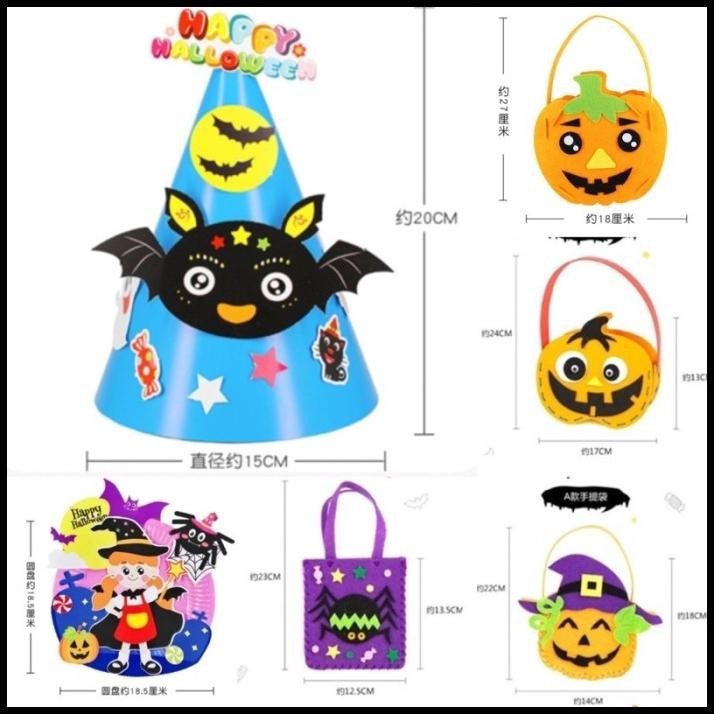 

BEST DEAL DIY TAS HALLOWEEN FLANEL EDUTOYS MAINAN ANAK !!!!