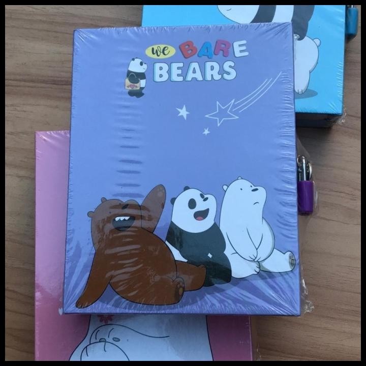 

GRATIS ONGKIR BUKU DIARY ADA GEMBOK GAMBAR WE BARE BEAR JURNAL RAHASIA IMUT LUCU TER !!!