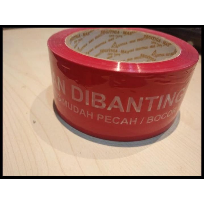 

DISKON LAKBAN/LAKBAN/ISOLASI/ISOLASI FRAGILE WARNA MERAH MURAH !!!!!
