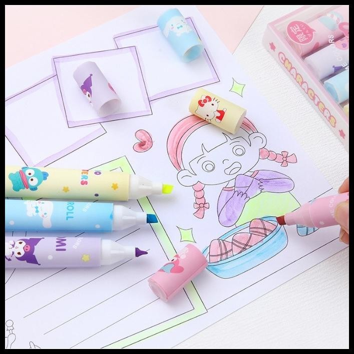 

GRATIS ONGKIR J2 - SET SPIDOL MARKER MEWARNAI HIGHLIGHTER SANRIO KARAKTER LUCU !!!
