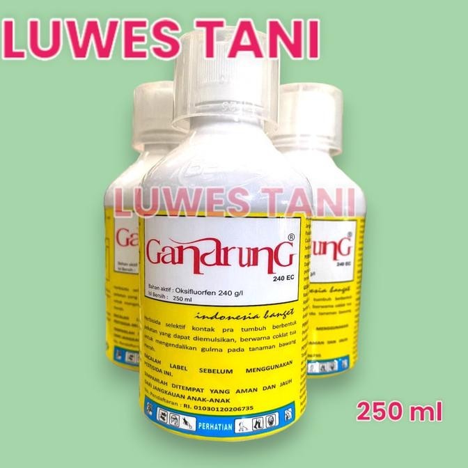 ><><><] Gandrung 240ec 250ml oksifluorfen herbisida selektif bawang merah