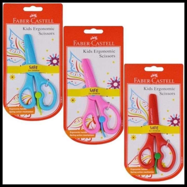 

HOT DEAL GUNTING KERTAS GUNTING ANAK UJUNG TUMPUL SCISSORS KIDS FABER CASTELL !