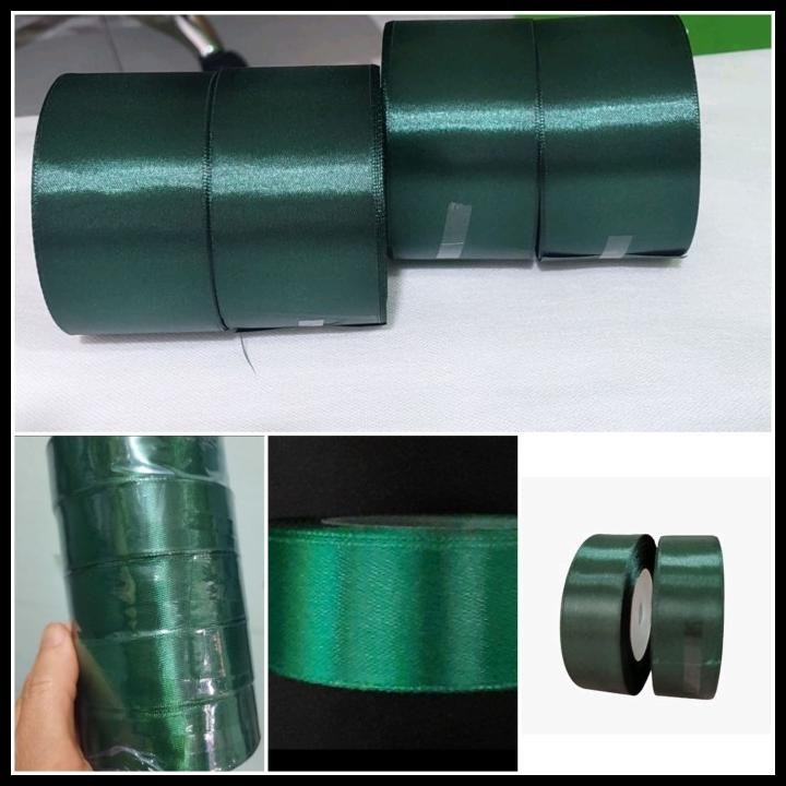 

TERBARU PITA SATIN HIJAU BOTOL 4 CM PER ROLL !!