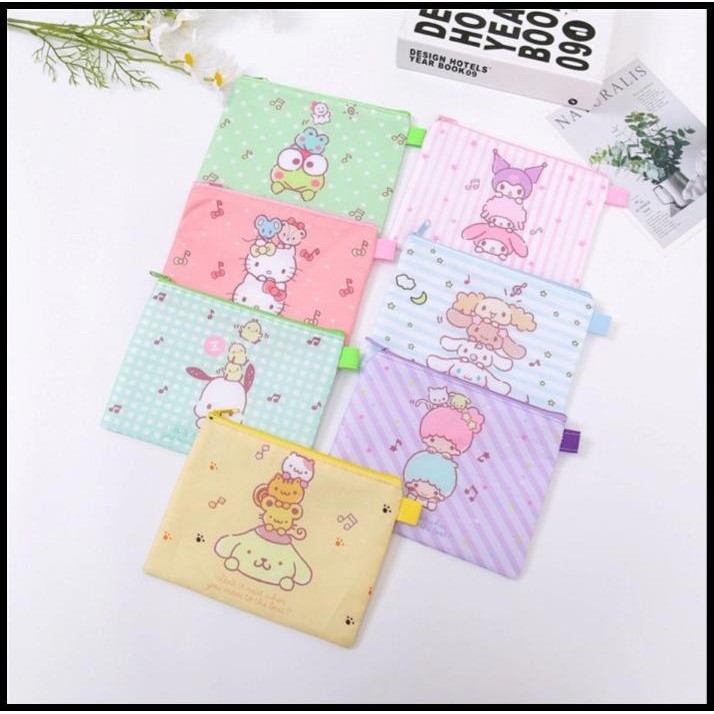 

BEST DEAL KAWAII SANRIO MULTIFUNCTION BAG SET TAS FOLDER ORGANIZER KANTONG !!!