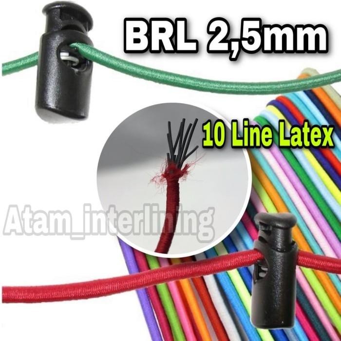 

Brl 2,5Mm | Tali Karet String Sengkelit | Tali Karet Kancing Kebaya