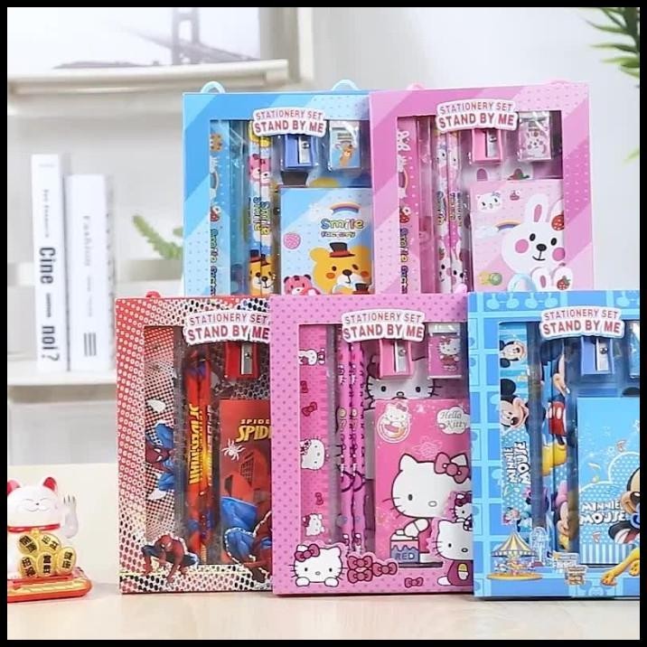 

BEST DEAL PAKET ALAT TULIS KARAKTER TK - PENSIL SET BOX ANAK - STATIONARY SET !!!!!!