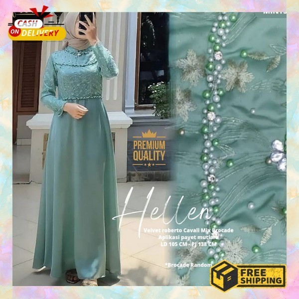 Baju Kondangan Terbaru Baju Muslimah Bruklat Premium Pakaian Wanita Nyumbang Syari Gmis Muslim Simpe