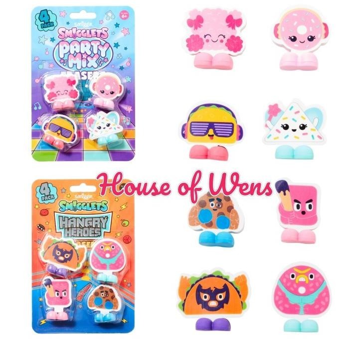 

Smiggle Smigglets Eraser Pack Original - Penghapus Smiggle Berkualitas