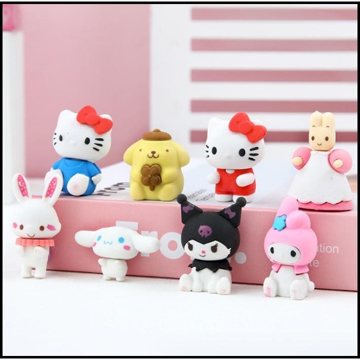 

DISKON PENGHAPUS SANRIO FAMILY BOX ISI 4PCS HELLO KITTY CINNAMOROLL KUROMI !!!!