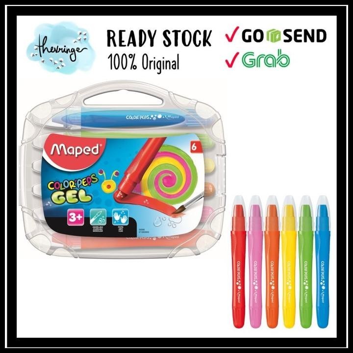 

HOT DEAL MAPED WASHABLE SILKY GEL CRAYON 10 COLOR GEL LIKE JOAN MIRO / MIDEER
