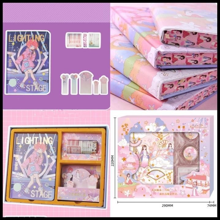 

TERMURAH DIARY BOOK SET MANGA CARTOON THEME BUKU CATATAN NOTEBOOK !!!!!