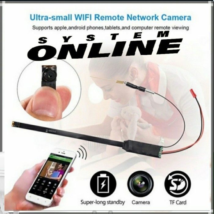 Cctv Kecil Pengintai Camera Mini Spy Wifi / Wireless 8Mp