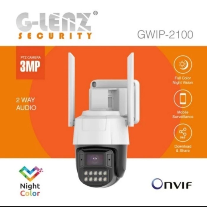 Glenz Smart Ip Camera Cctv Ptz - Gwip - 2100 Full Hd 3Mp
