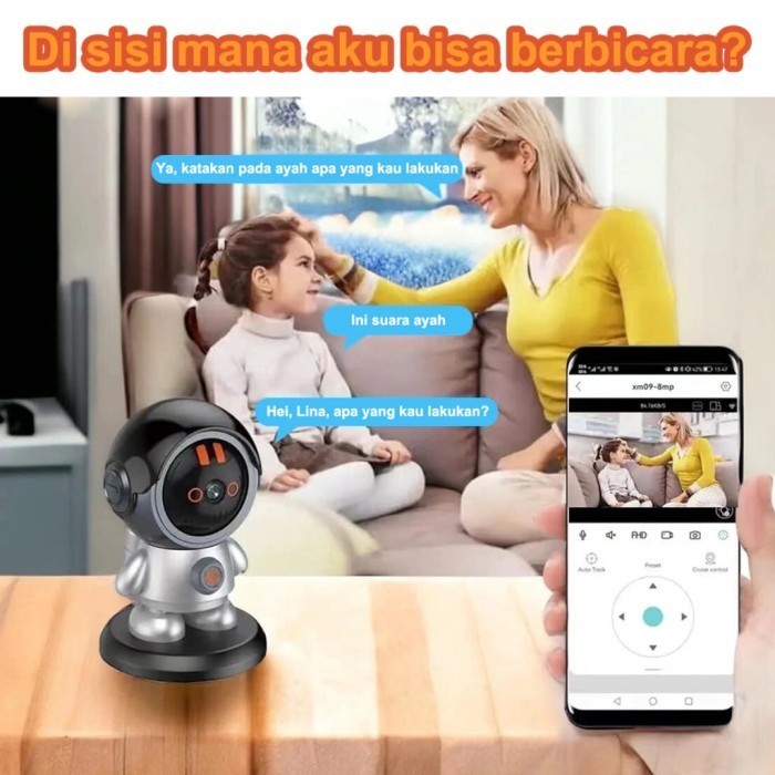 Cctv Ip Icam365 Robot Baby Monitor Cctv 360 Derajat