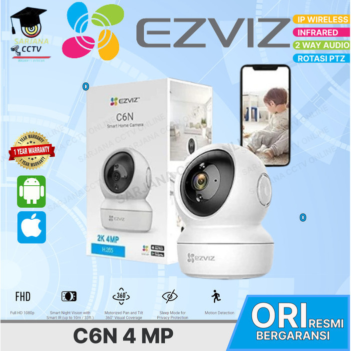 Camera Cctv Smart Home Ezviz C6N 4Mp