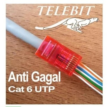 konektor rj45 cat6 telebit anti gagal
