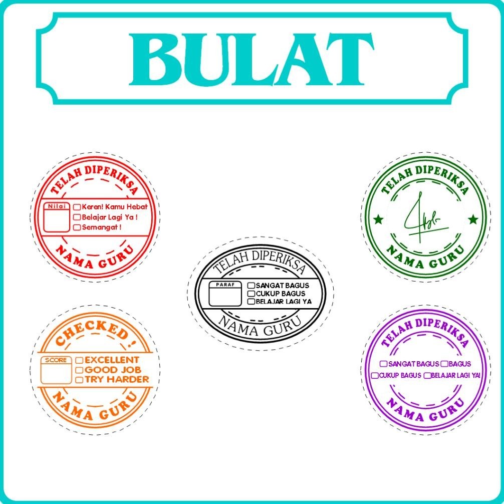 

tu-67 Stempel Nilai Guru / Penilaian / Koreksi / Checked / Reward Siswa Murid Sekolah Premium