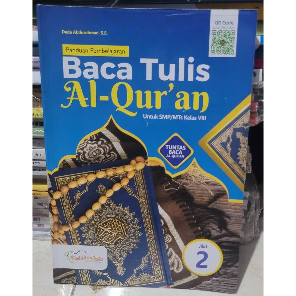 BUKU BEKAS BACA TULIS AL-QUR'AN KELAS 2 SMP PUSTAKA MULIA