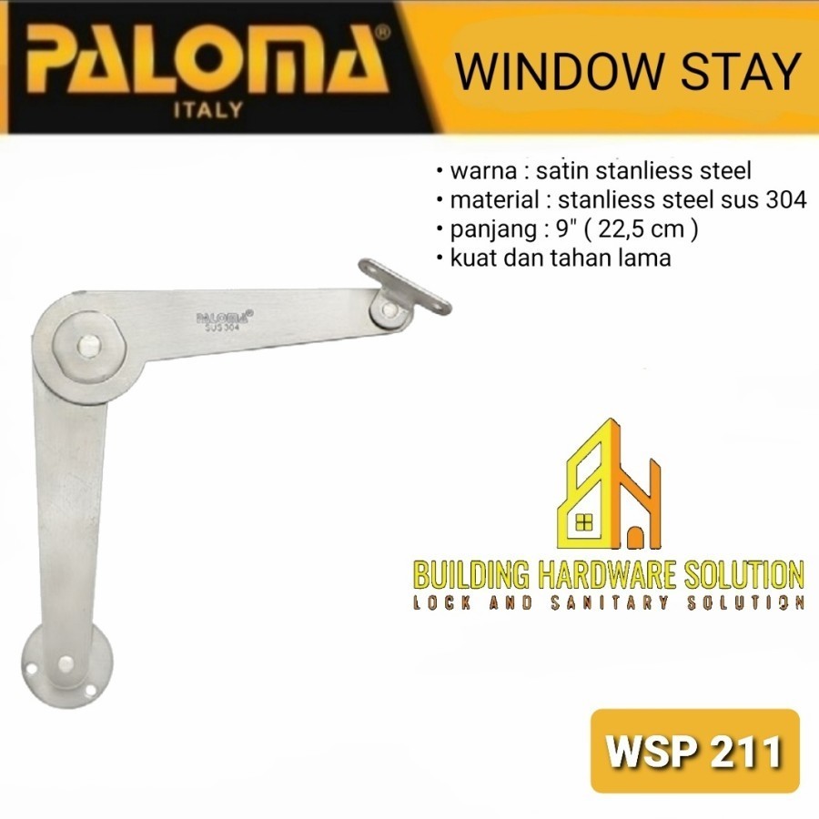 ENGSEL SALON/ENGSEL WAYANG/WINDOW STAY PALOMA 9" SSS WSP211