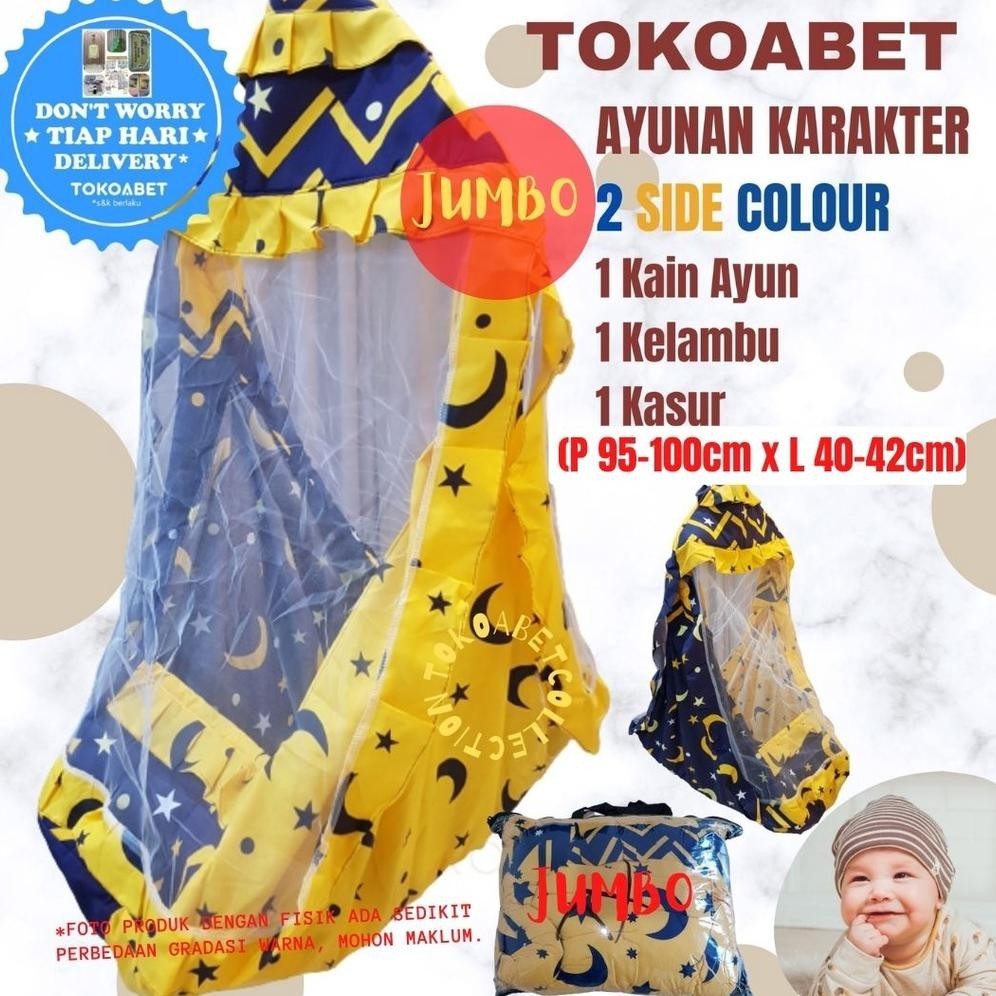 Sedia Ayunan Karakter Kain Katun Ayunan Bayi Ayunan Kasur Ayunan Kelambu Ayunan Anak Ukuran Jumbo To