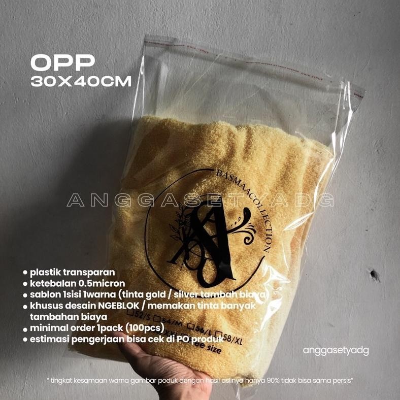 

Galuhferdian552 Plastik Opp Ukuran 30X40 Cm Packaging Sablon Murah